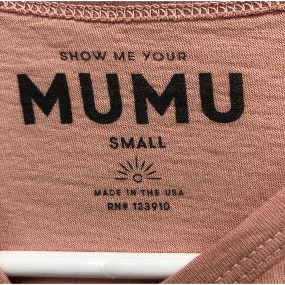 Show Me Your Mumu Buzzed On bubbly Graphic Tee Pink Cotton Size Small - Picture 5 of 6